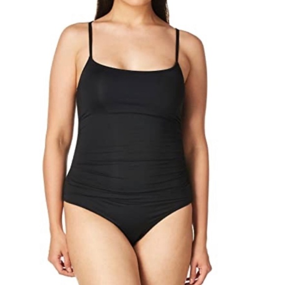 Anne Cole Women's Shirred Maillot Solid One-Piece Swimsuit - Picture 1 of 7